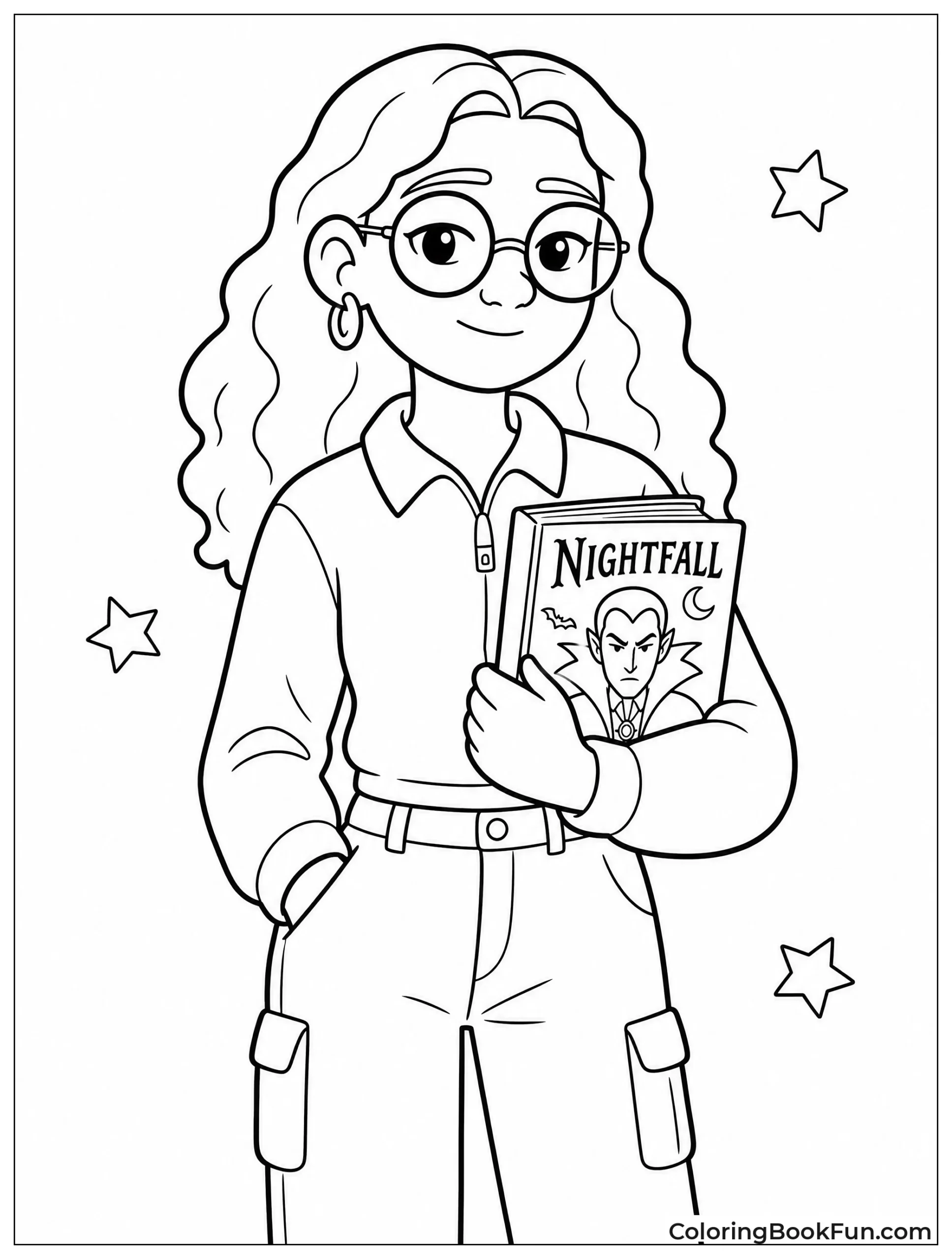 Priya Holding Nightfall Novel