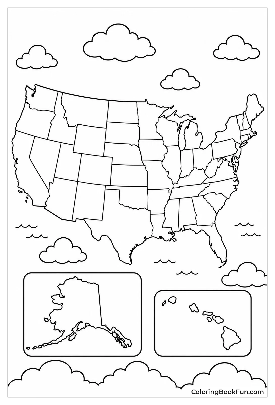 Clouds Drift Over the Map