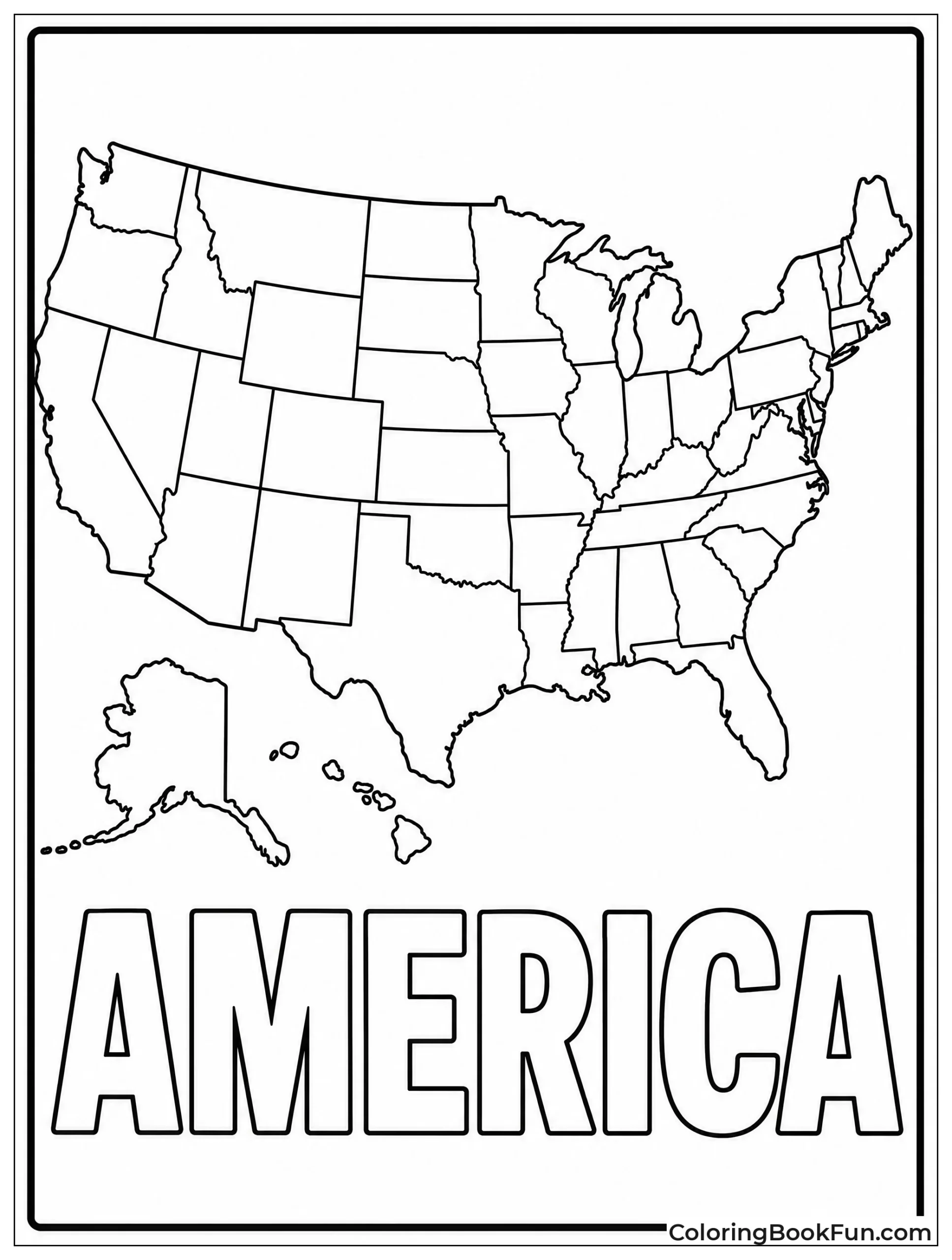 Block Letters Spell America