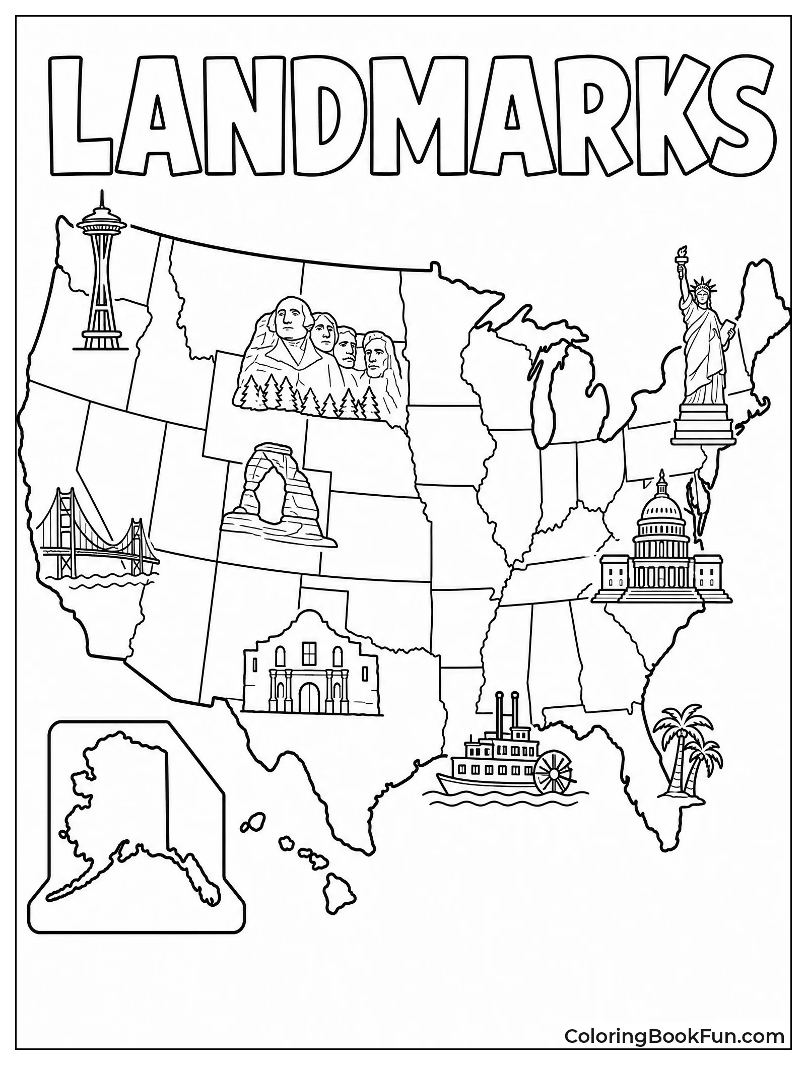 Landmarks Sit on the Map