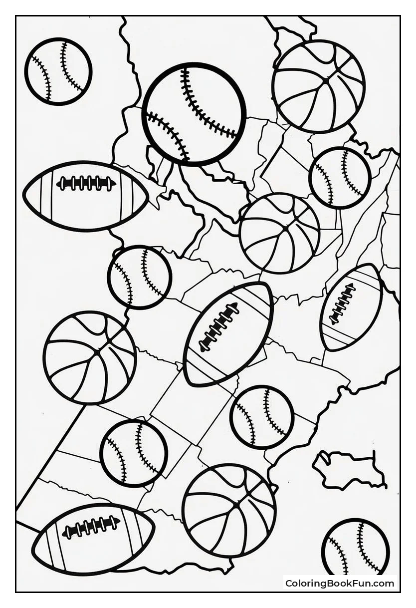 Sports Gear Scatters Across Map