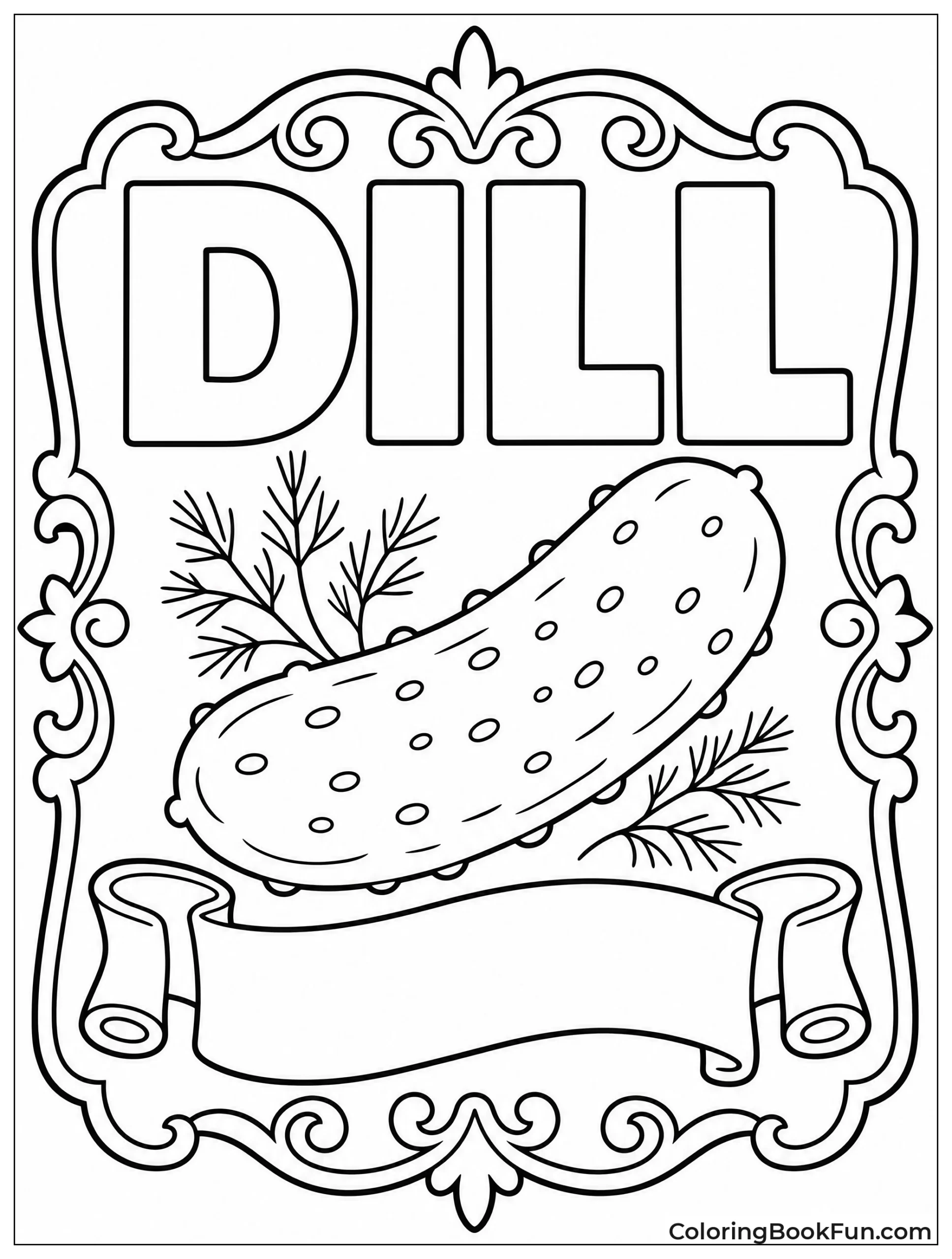 Vintage Label with Pickle
