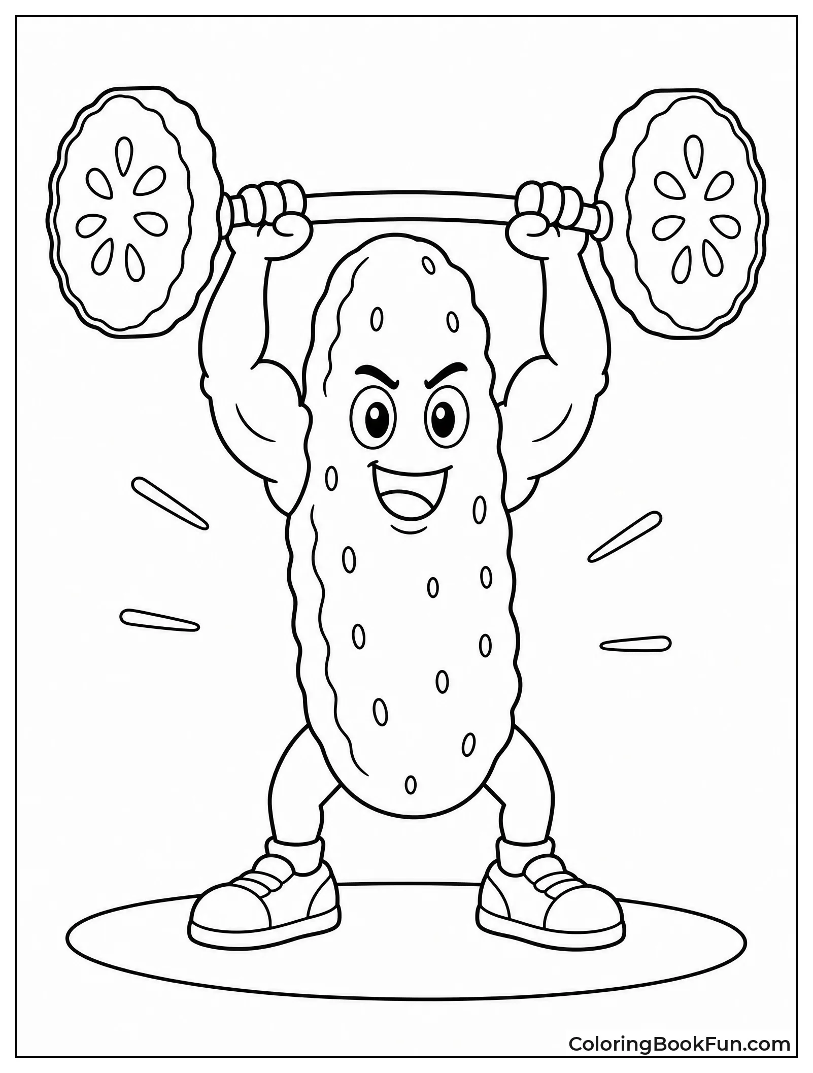 Pickle Lifting Heavy Barbell