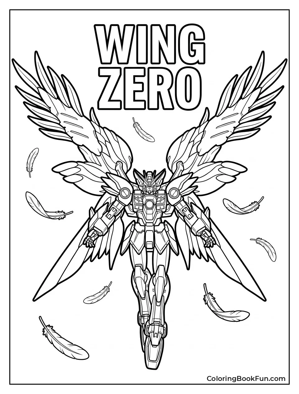 Wing Zero Flying with Feathers