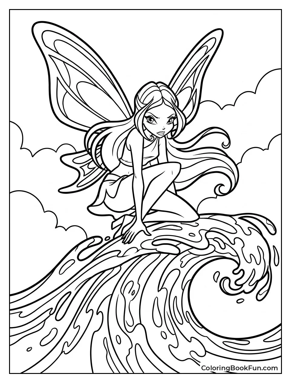 Aisha Rides a Pink Morphix Wave
