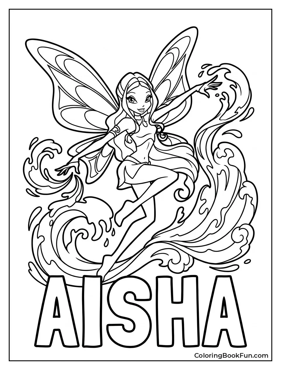 Aisha Controls Big Ocean Waves