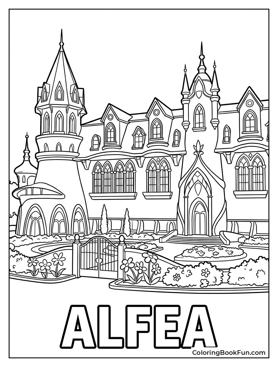 Wide View of Alfea College Castle