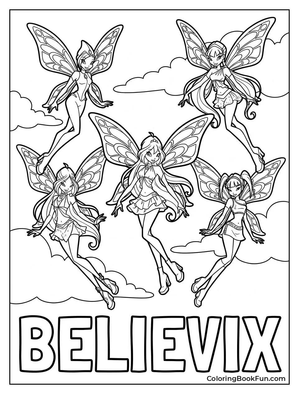 Winx Fly Through Clouds in Believix