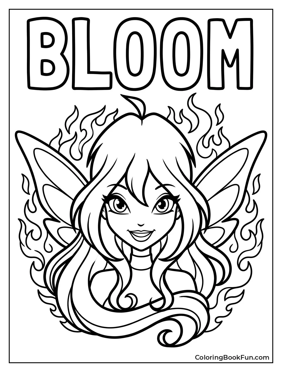Bloom Smiles with Dragon Flame Aura