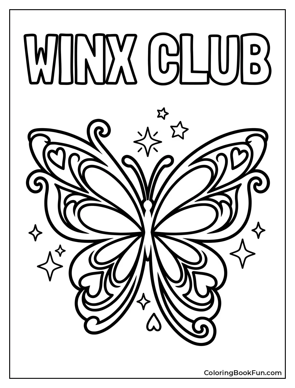 Iconic Butterfly Shaped Winx Club Logo