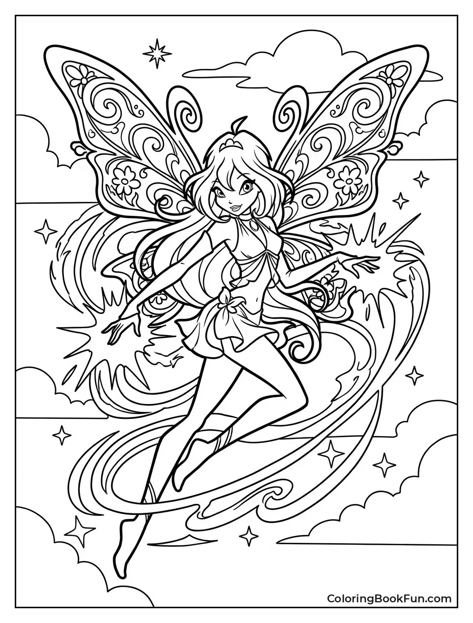 Bloom Transforms with Swirling Magic Energy