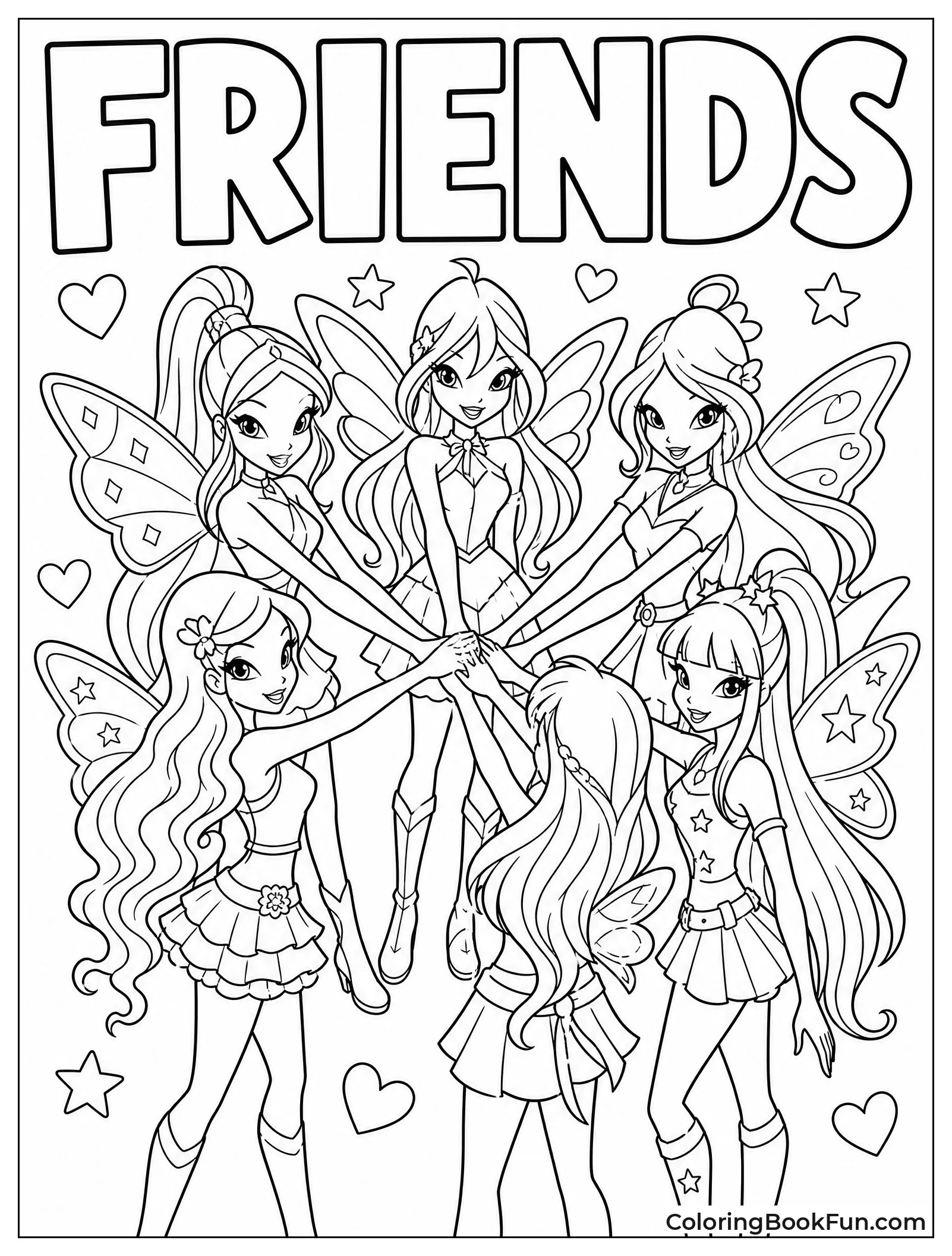 Fairies Hold Hands in a Circle