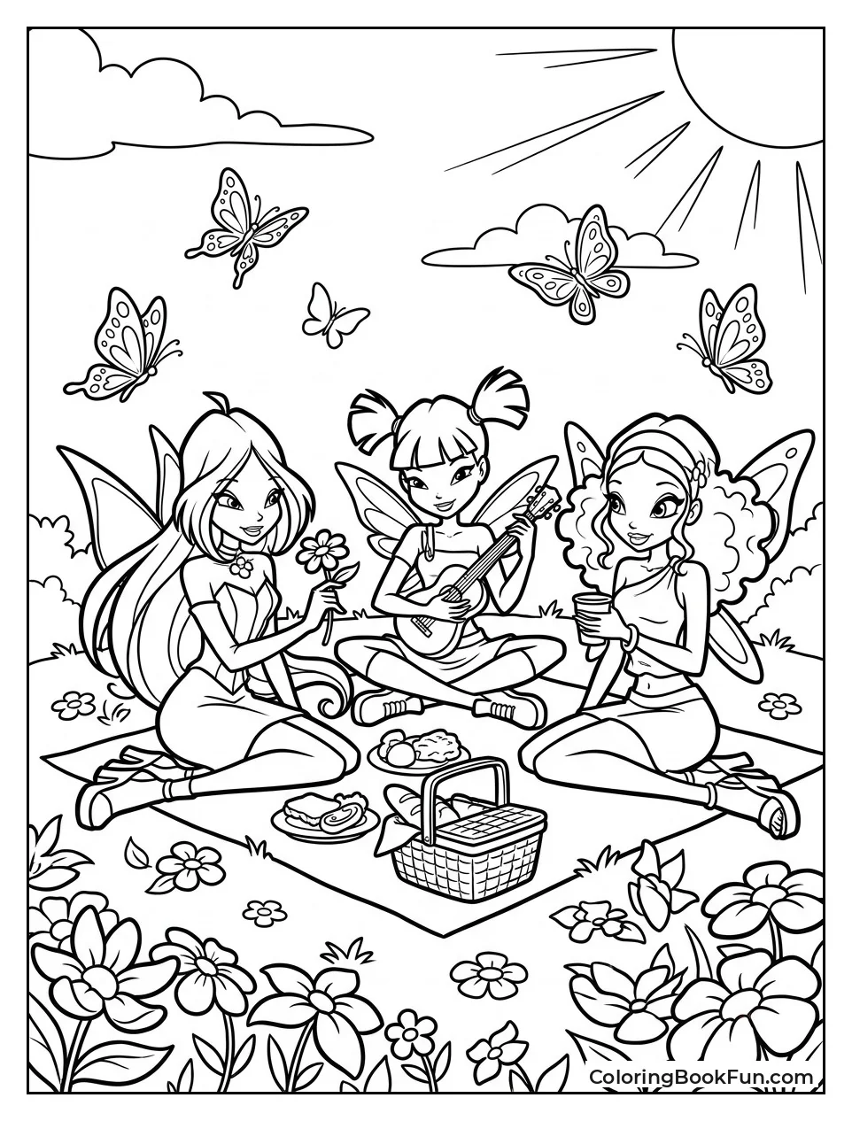 Flora Musa and Aisha Picnic Together