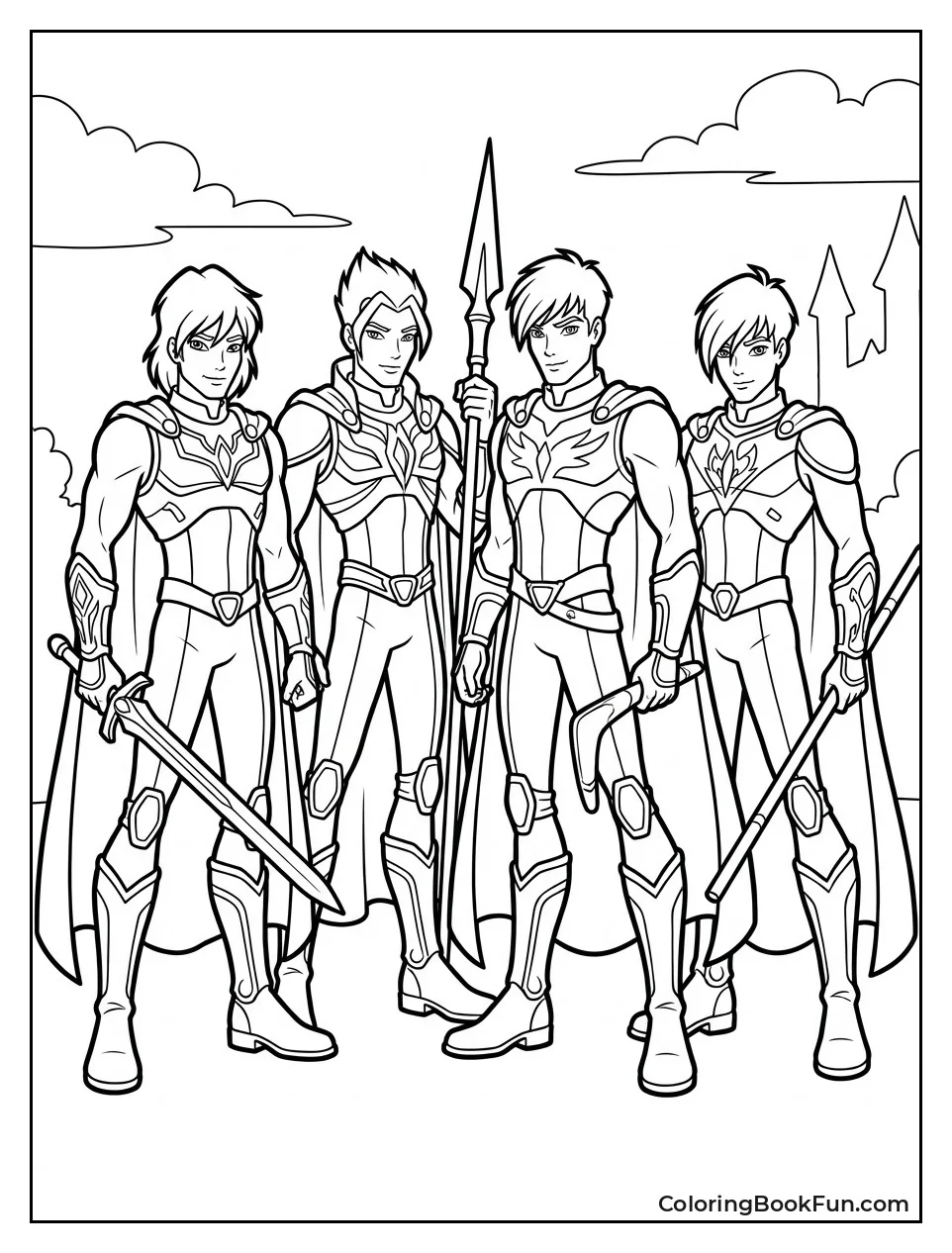 Specialists Pose in Their Hero Outfits