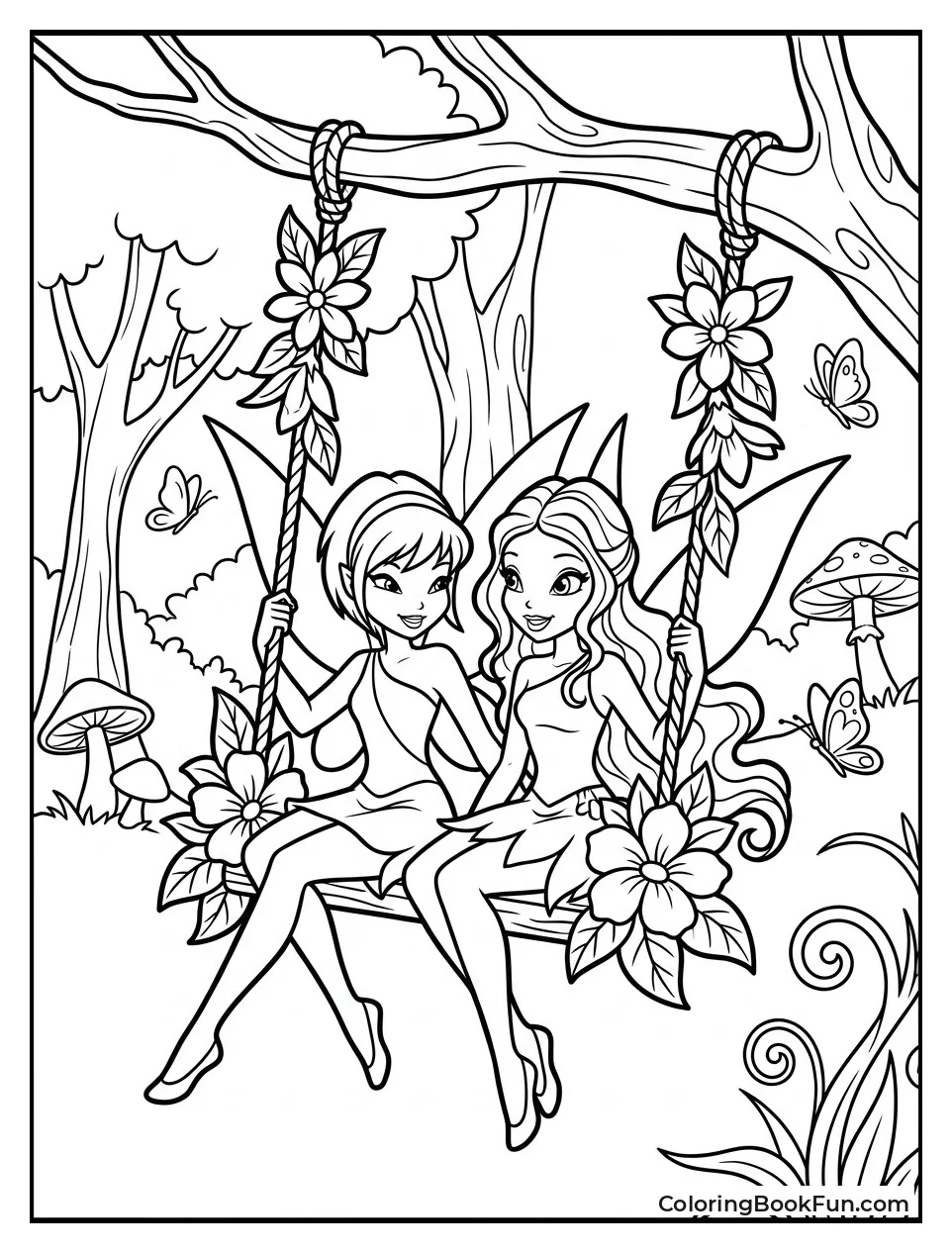 Musa and Aisha Swing in Forest