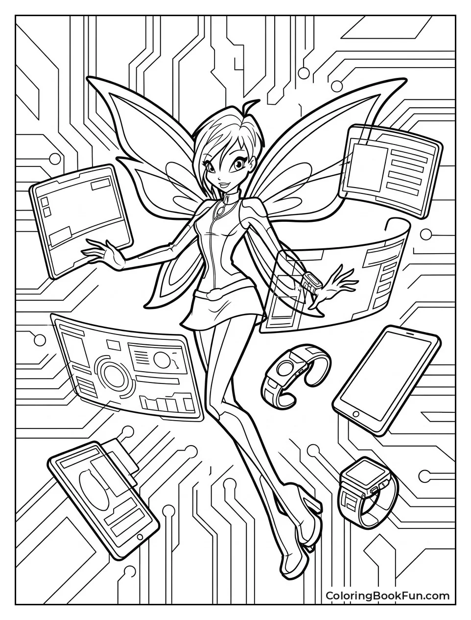 Tecna Shows Off Her Tech Gadgets