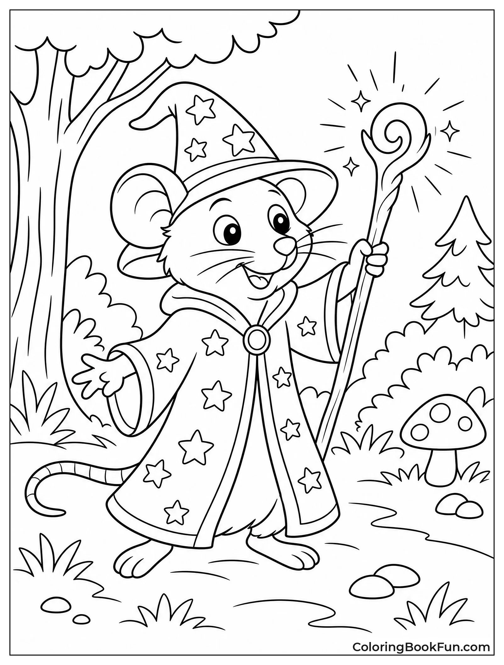 Wizard Rat Casting a Spell
