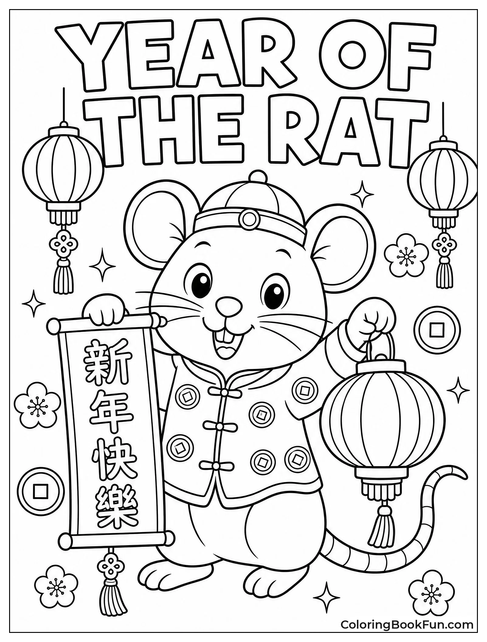 Rat Celebrates Chinese New Year