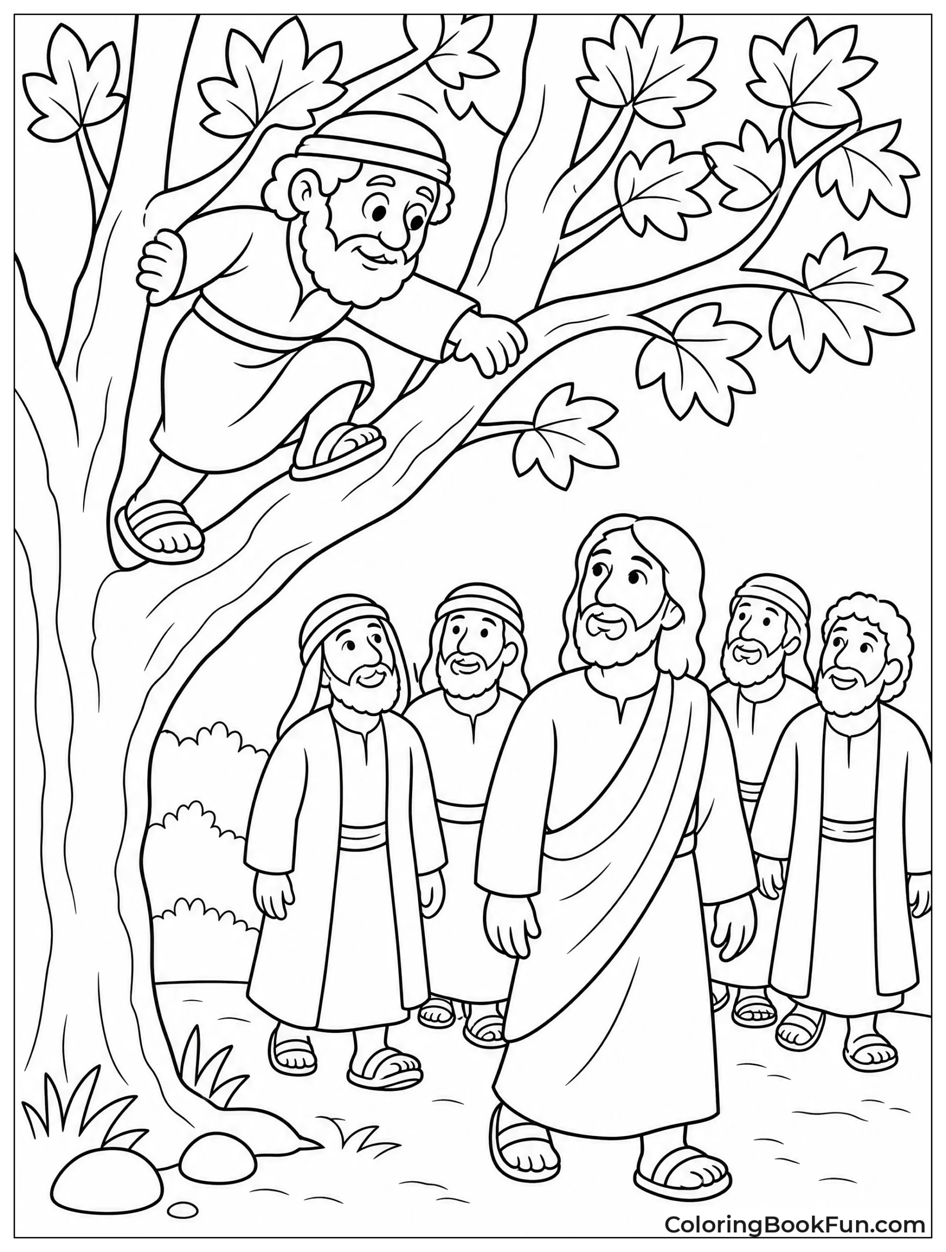 Zacchaeus Climbs the Sycamore Tree
