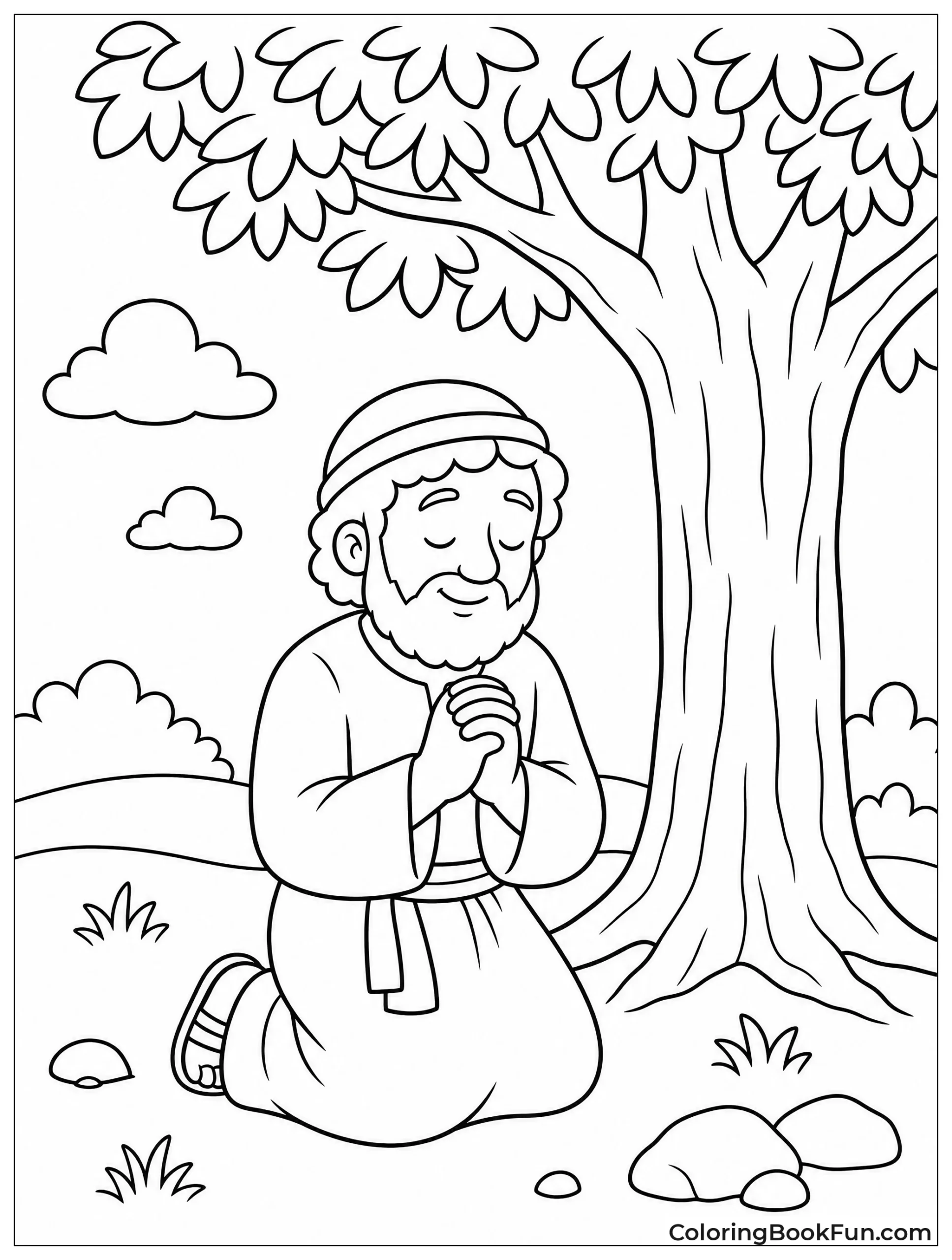 Zacchaeus Prays Under the Tree
