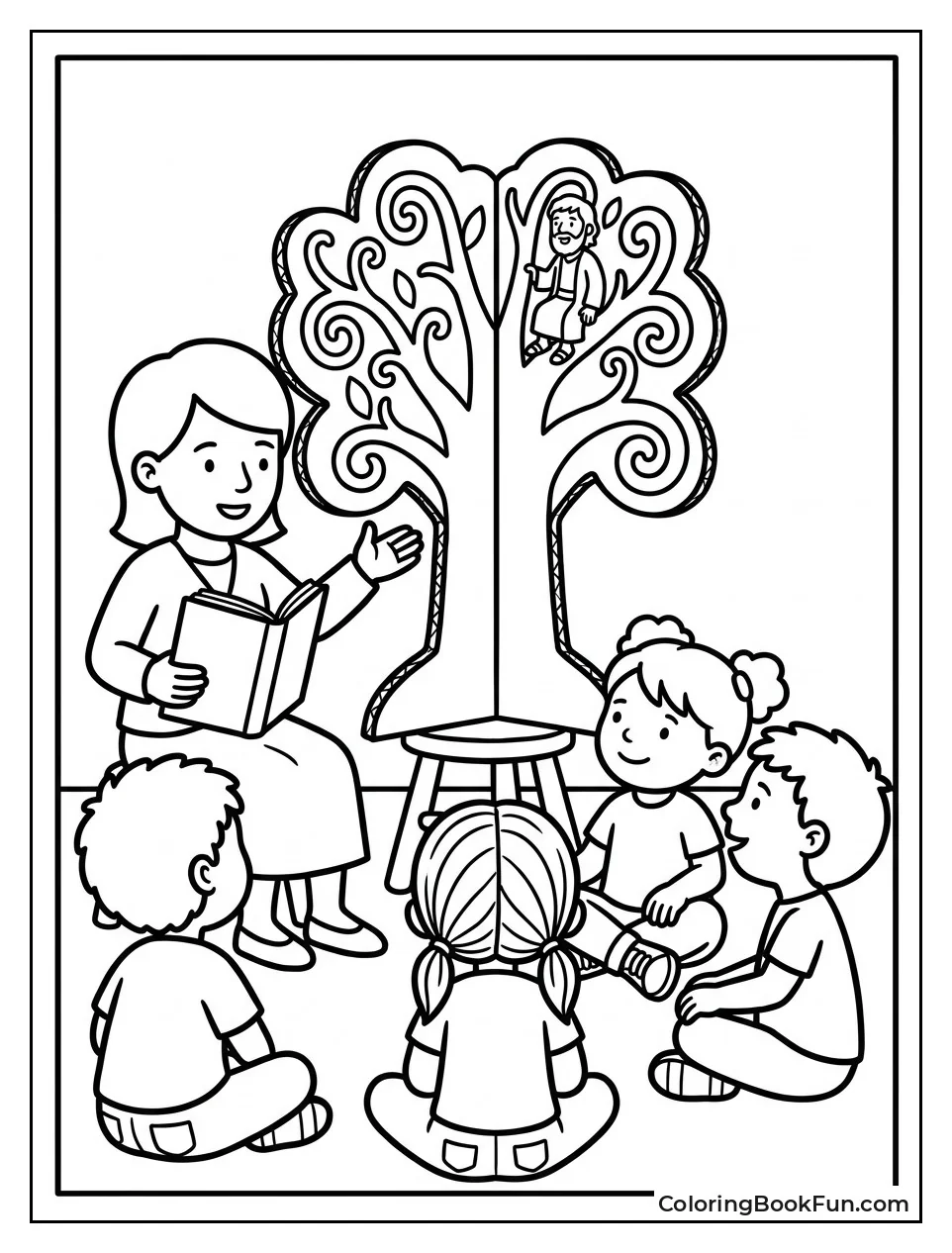 Kids Listen to Zacchaeus Story