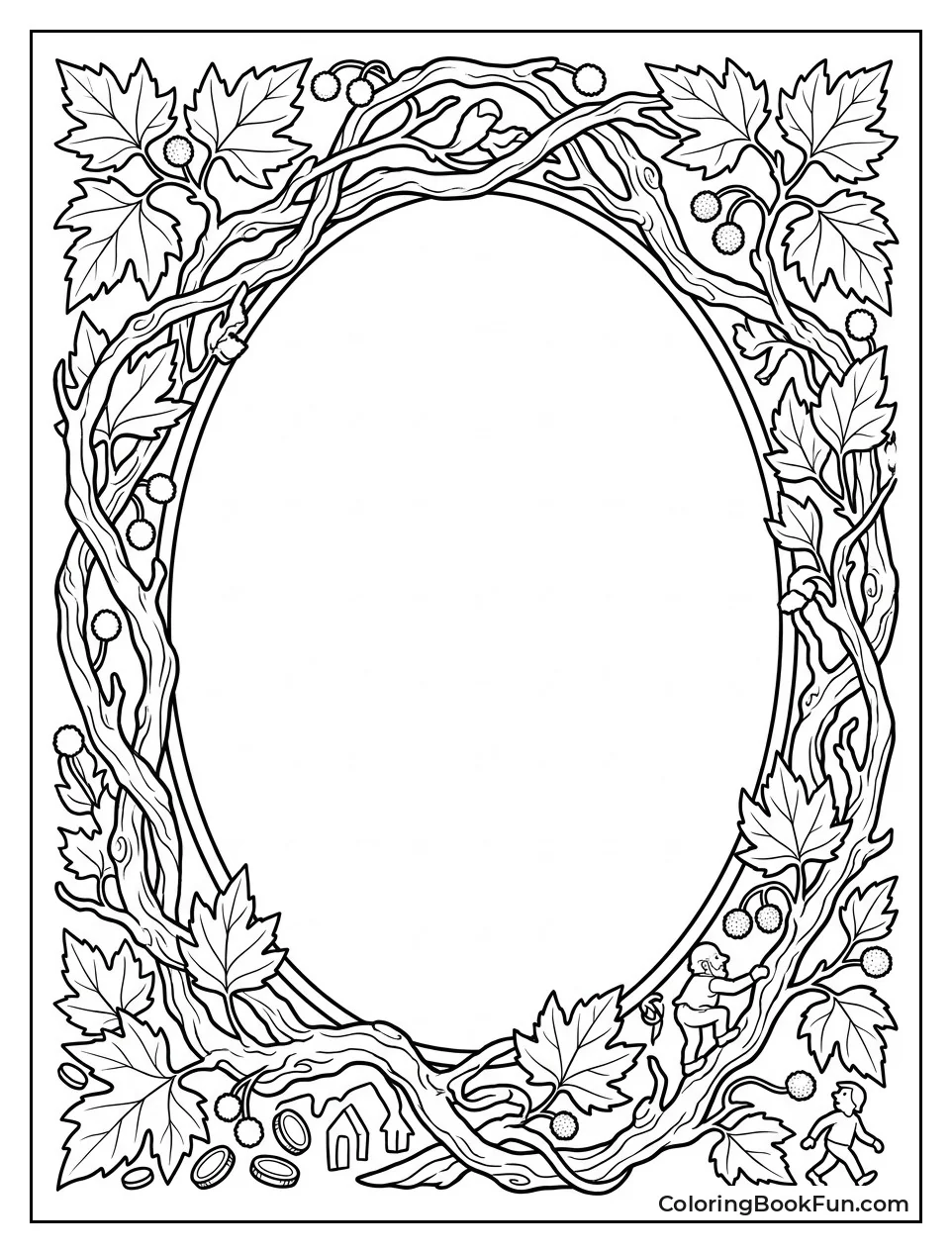 Sycamore Branches Frame the Empty Space