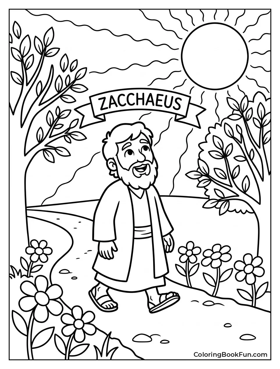 Zacchaeus Walks in Bright Sunlight