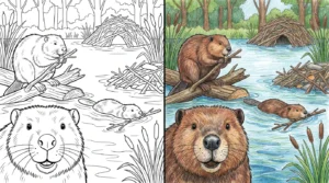 beaver coloring pages