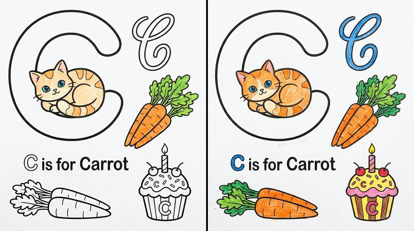 46 C Coloring Pages (Free PDFs)