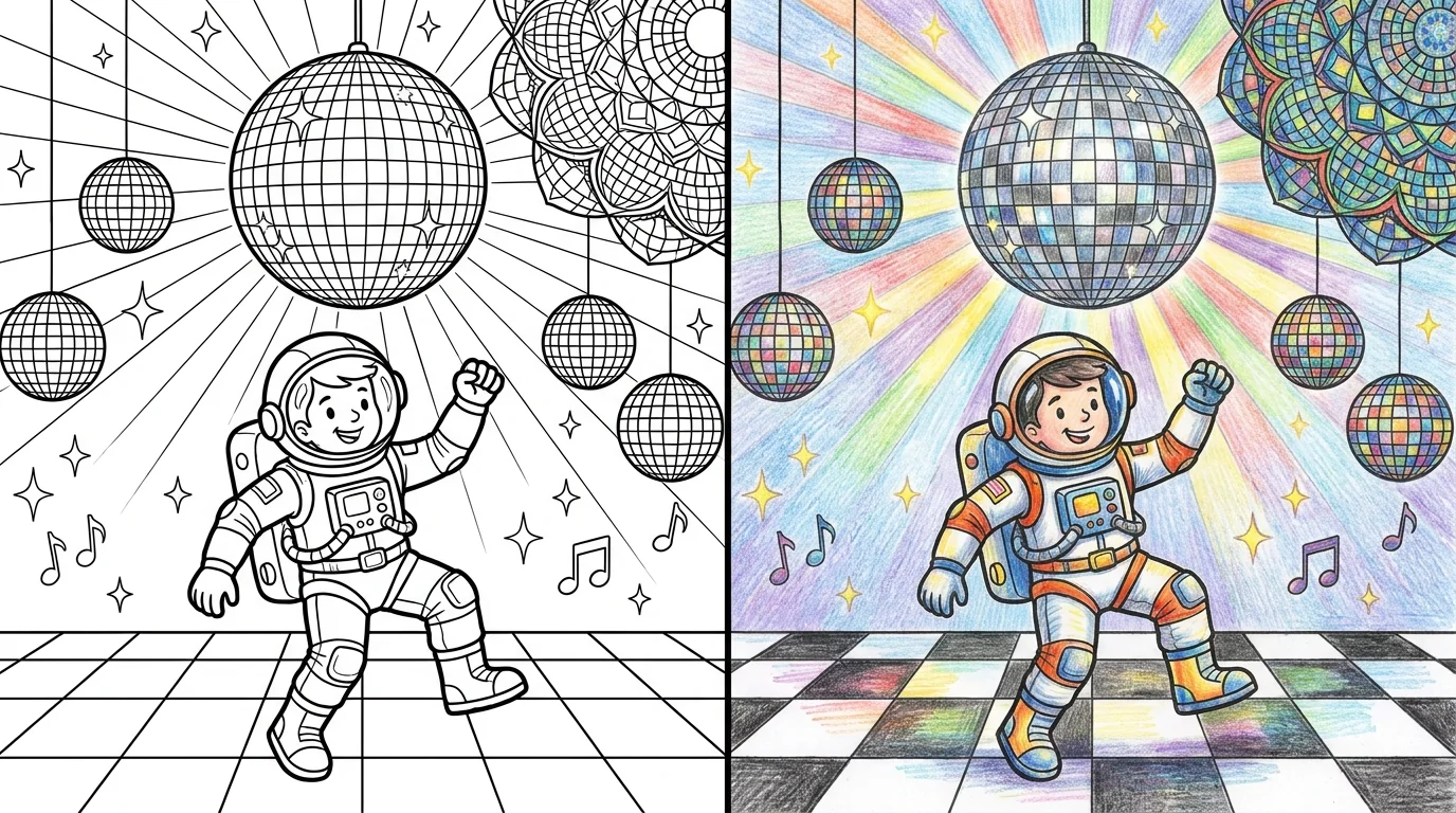 45 Disco Ball Coloring Pages (Free PDFs)