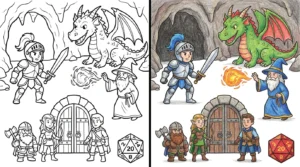 dnd coloring pages