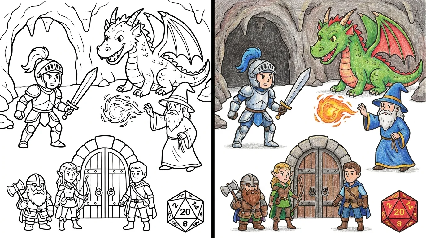 47 Dnd Coloring Pages (Free PDFs)