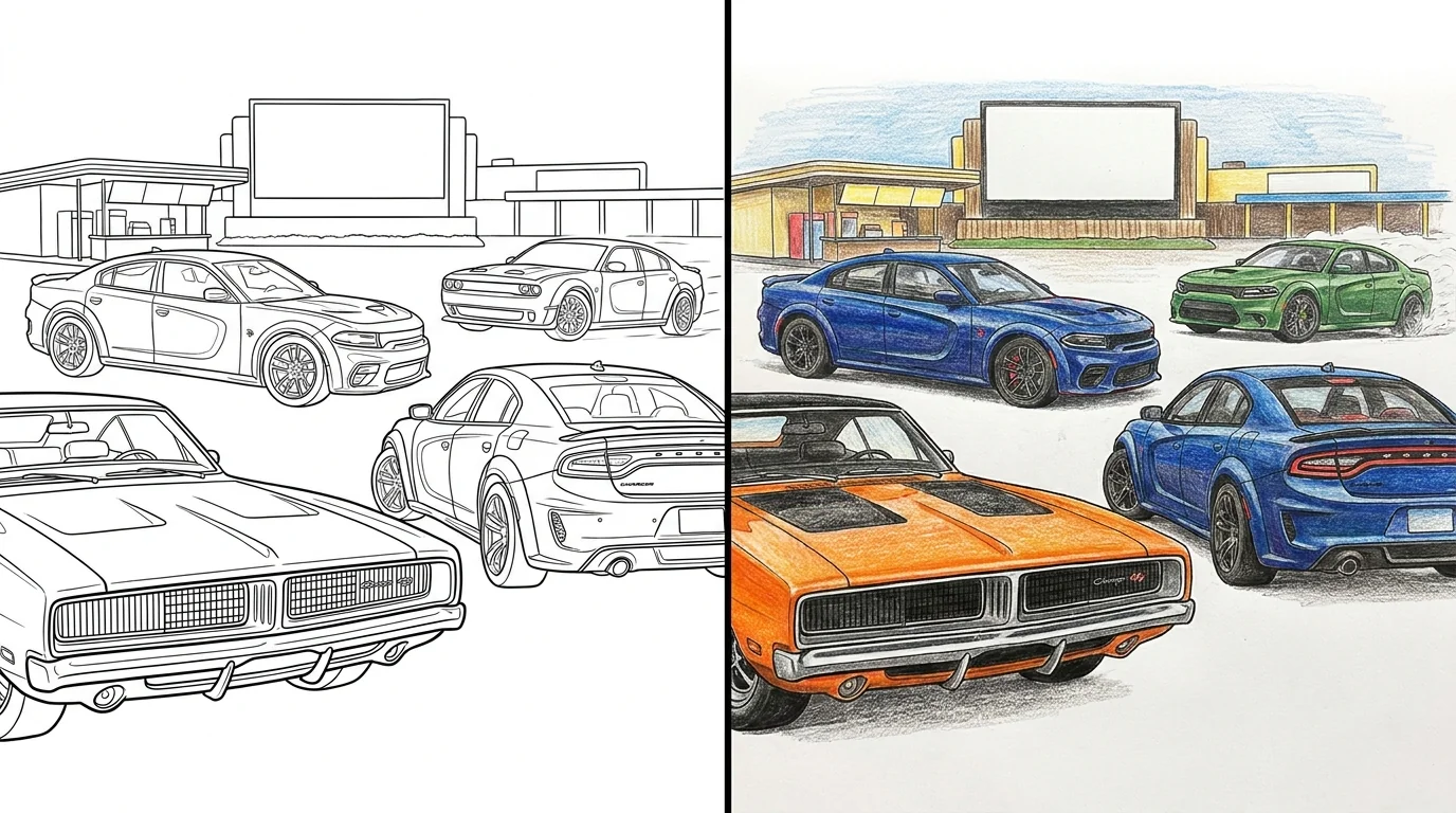 41 Dodge Charger Coloring Pages (Free PDFs)