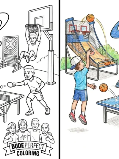 Dude Perfect coloring pages