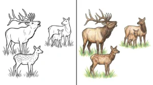 elk coloring pages