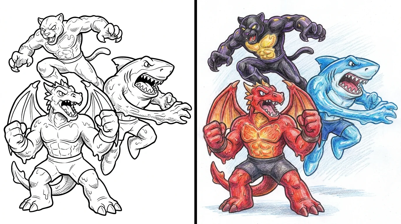 46 Goo Jit Zu Coloring Pages (Free PDFs)