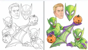 green goblin coloring pages