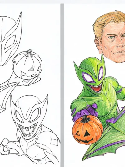 Green Goblin coloring pages