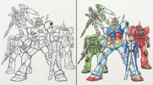 gundam coloring pages