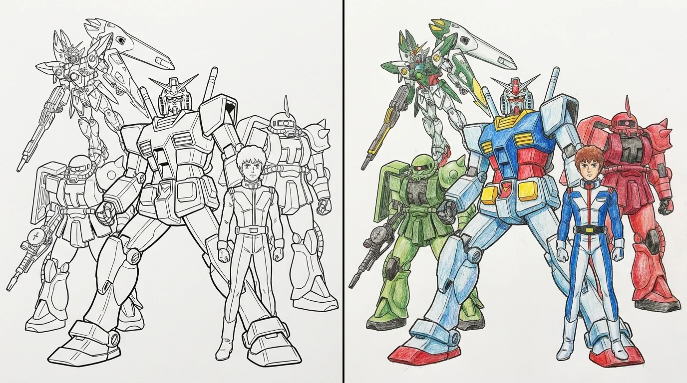 48 Gundam Coloring Pages (Free PDFs)