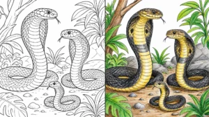 king cobra coloring pages