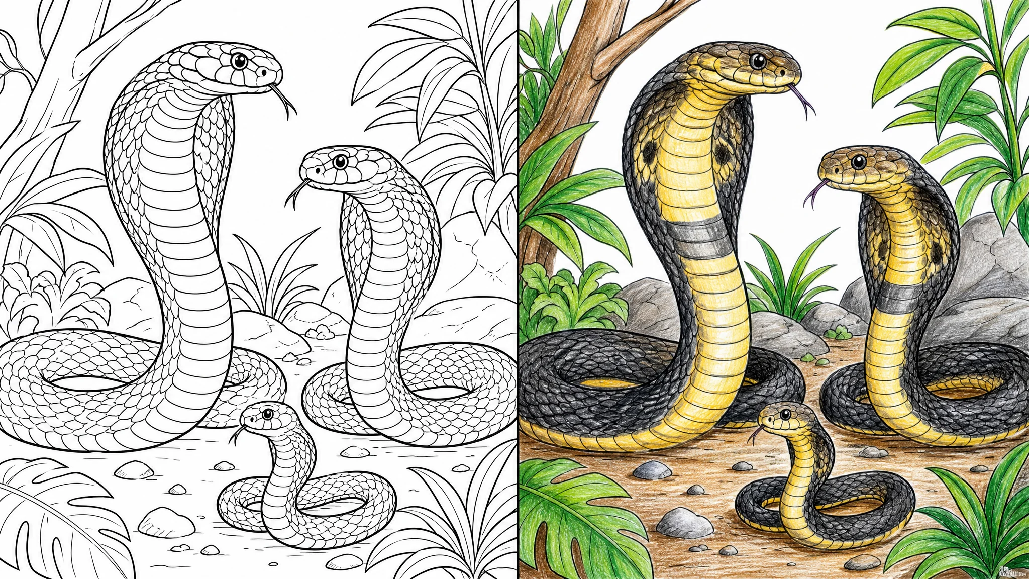 41 King Cobra Coloring Pages (Free PDFs)