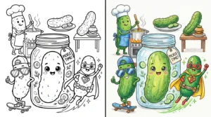 pickle coloring pages