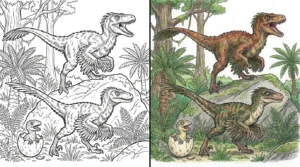 raptor coloring pages
