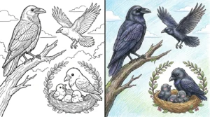 raven coloring pages