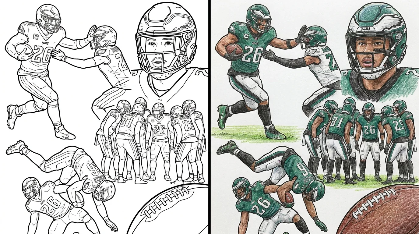 25 Saquon Barkley Coloring Pages (Free PDFs)