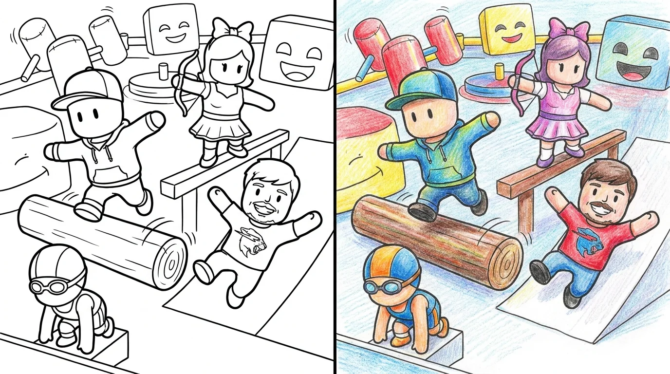 49 Stumble Guys Coloring Pages (Free PDFs)