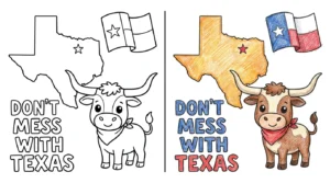 texas coloring pages