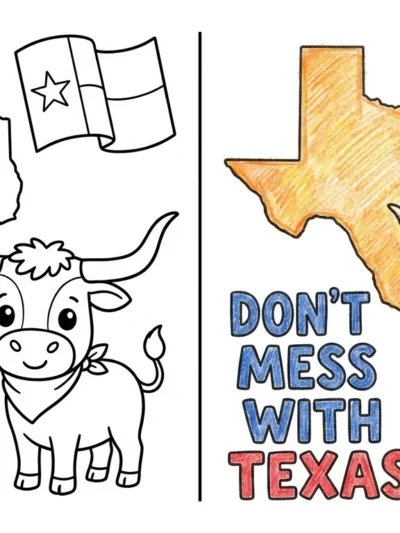 Texas coloring pages