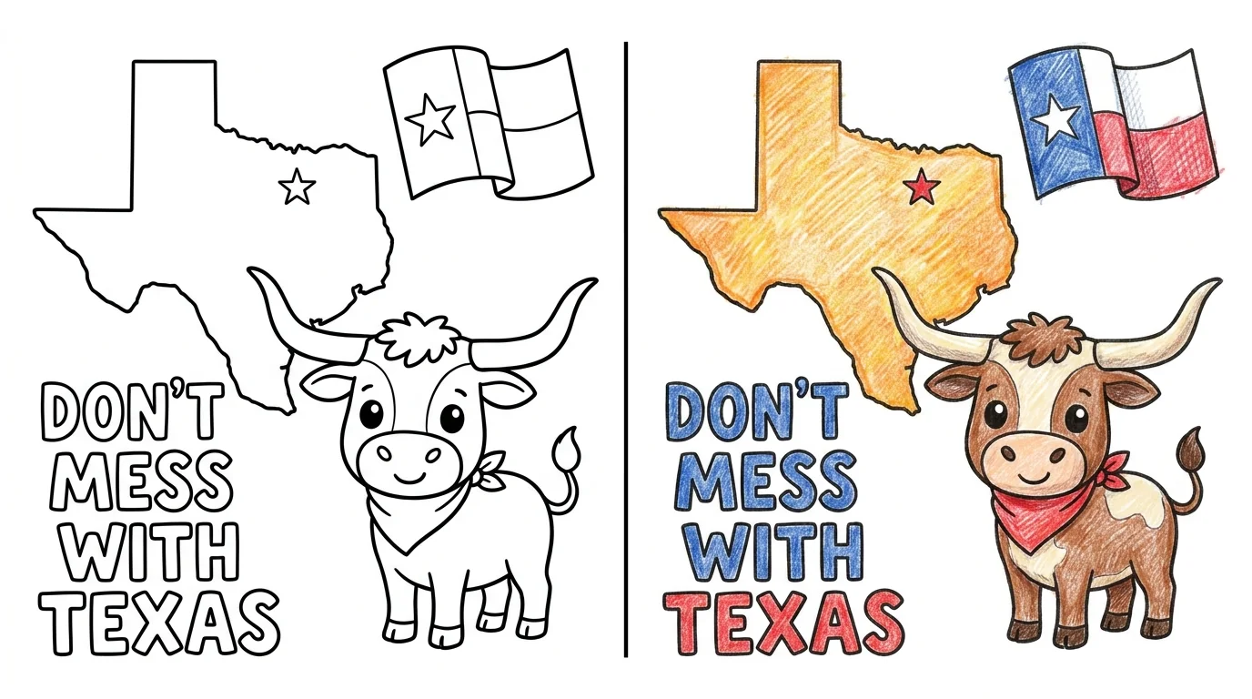 56 Texas Coloring Pages (Free PDFs)